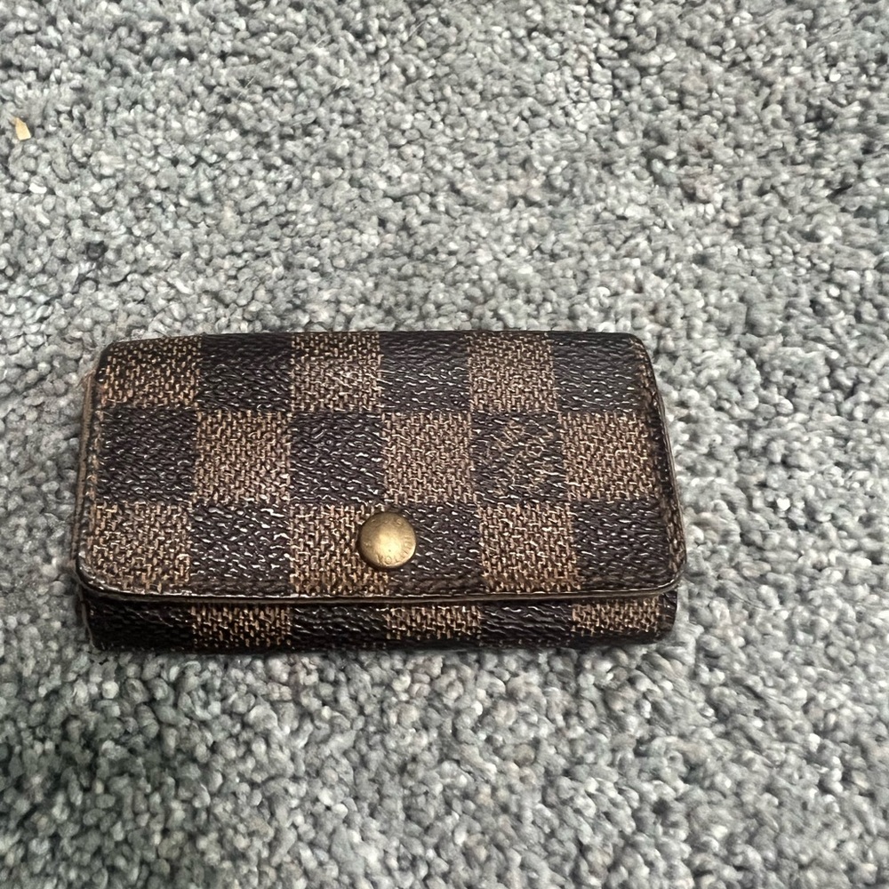 Louis Vuitton Damier Ebene vintage 4 ring key holder